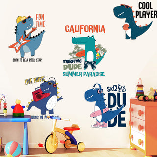 Cool Dude Dino Wall Sticker For Baby and Boys Room