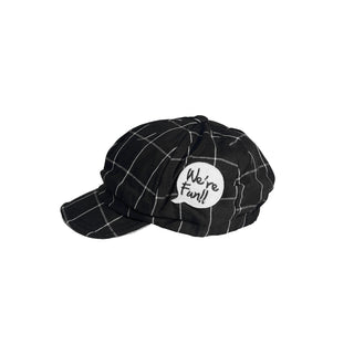 Babyqlo We Are Fun Embroidered Cap for Little Boys - Black