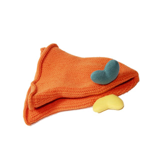 Babyqlo Sun Hat with applique detail for little girls - Orange