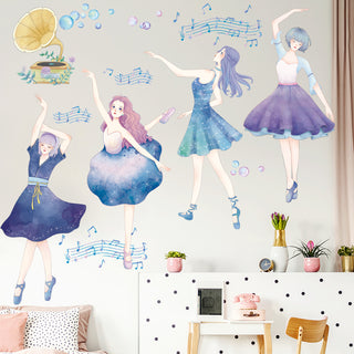 Dancing Girls Wall Sticker For Girls Room
