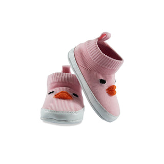 Babyqlo Cute face feature soft -top shoes - Pink