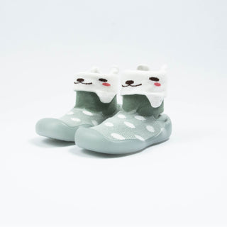 Babyqlo Cute Kitty feature soft -top shoes - Grey