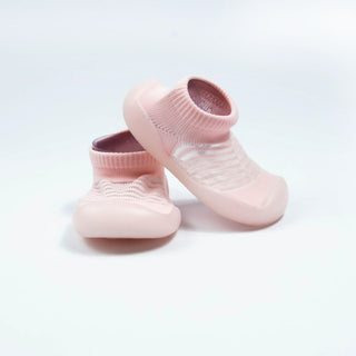 Babyqlo Striped Soft-top pool Shoes - Pink
