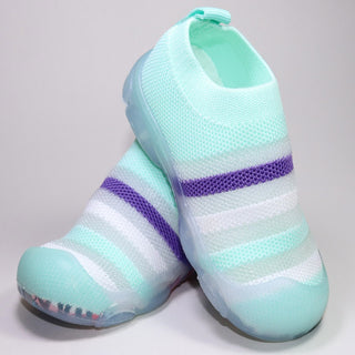 Babyqlo Striped Premium Pool Shoes - Blue