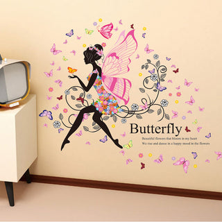 Butterfly Fairy Wall Sticker For Girls Room