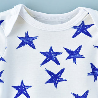 Blue Stars Printed Bodysuit for Infants