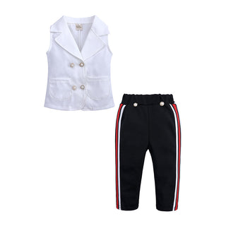 White T-shirt with Black Pant for girls