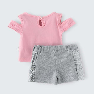 cotton tee and short for girls-shopfils.com