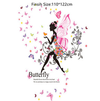 Butterfly Fairy Wall Sticker For Girls Room