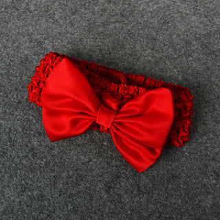 My First Christmas envelop neck red tutu with headband for Little Girls
