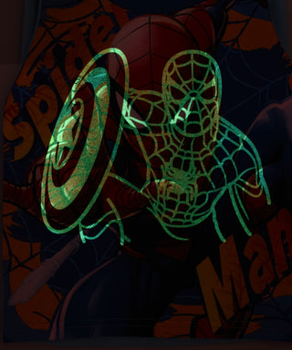 Spiderman Printed Glow in the Dark Nightwear