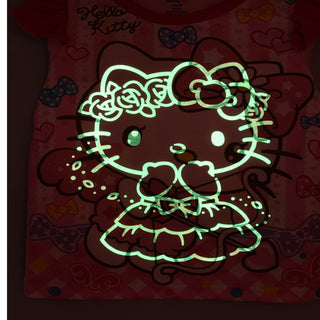 Hello Kitty Printed Glow in the Dark Nightwear