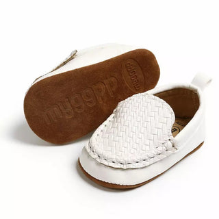 Fashion Leather baby boy sneaker pre walker newborn soft shoes - shopfils.com