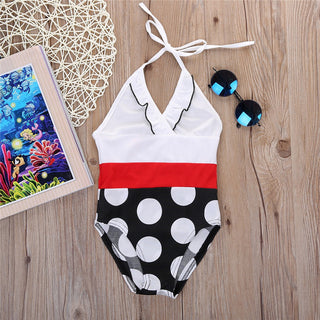 Classic Polka Princes Swimsuit for Girls - shopfils.com