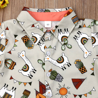 Latin Festival - Printed Shirt and Shorts Set for Baby Boys - shopfils.com