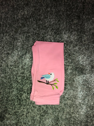 Bird Embroidery - Stretchable Leggings for Girls