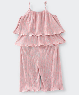 Flared Top with Palazzo Pant set for little girls - Pink