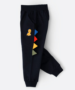 Babyqlo Dino Feature with spikes cotton lounge pants for boys