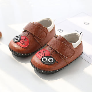 Cute Lady Bug  Shoes for Infants -Brown - shopfils.com