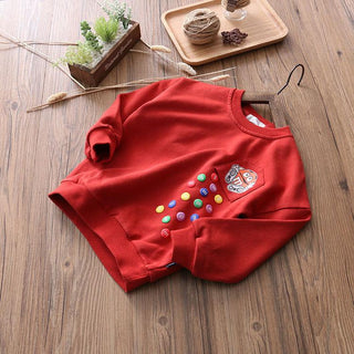 Falling Candy Winter Pullover Sweat top for boys Red - shopfils.com