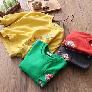 Falling Candy Winter Pullover Sweat top for boys Red - shopfils.com