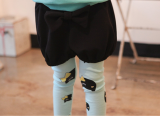 Kitty Print Stretchable Leggings for Girls - shopfils.com