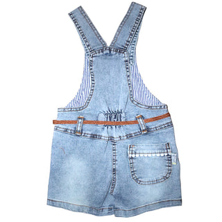 Cute Embroidered Flower Dungaree for Baby Girls - shopfils.com