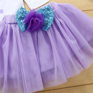 My First Mermaid Themed Party set for Girls - Purple