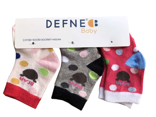 Multi Colored 3 Pairs Pack Of Socks for Infants - shopfils.com