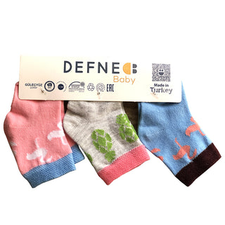 Cute Multi Colored 3 Pairs Pack Of Socks for Infants - shopfils.com